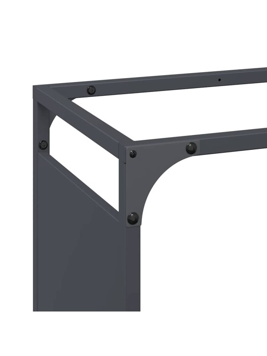 Polttopuut antrasiitti 60x28x90 cm kylmävalssattu teräs