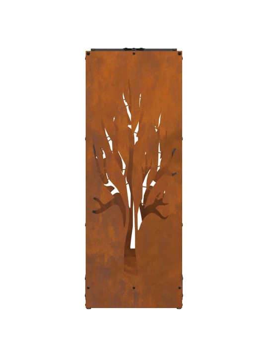 Polttopuuteline 40x30x80 cm säänkestävä teräs