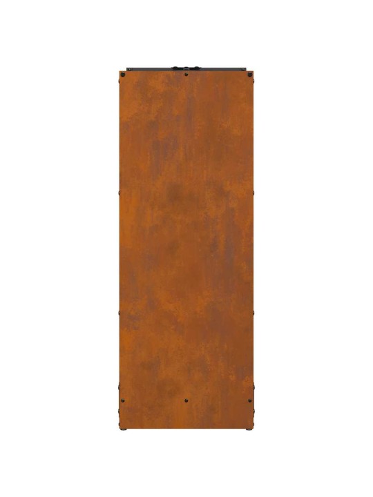 Polttopuuteline 40x30x80 cm säänkestävä teräs