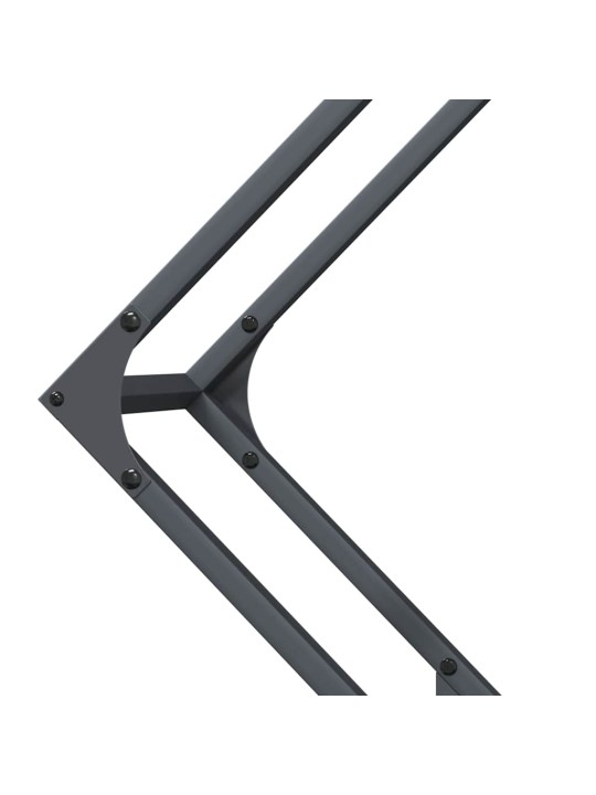 Polttopuut antrasiitti 80x25x80 cm kylmävalssattu teräs