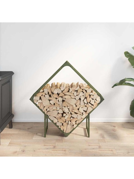 Polttopuuteline 80x25x80 cm kylmävalssattua terästä