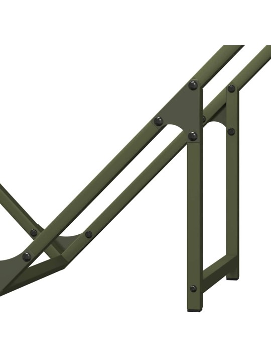 Polttopuuteline 80x25x80 cm kylmävalssattua terästä