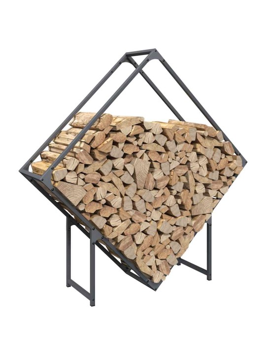 Polttopuut antrasiitti 100x25x100 cm kylmävalssattu teräs
