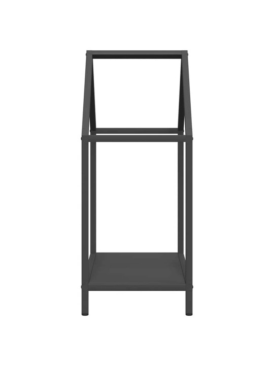 Polttopuuteline musta 40x25x60 cm kylmävalssattua terästä