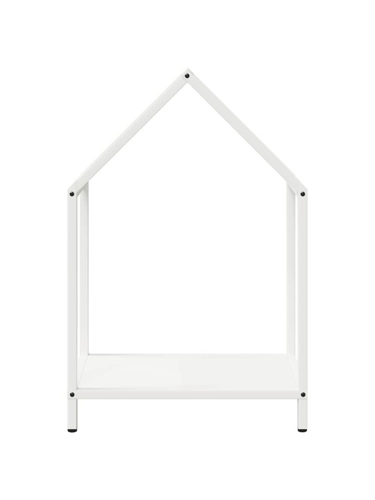 Polttopuuteline valkoinen 40x25x60 cm kylmävalssattua terästä