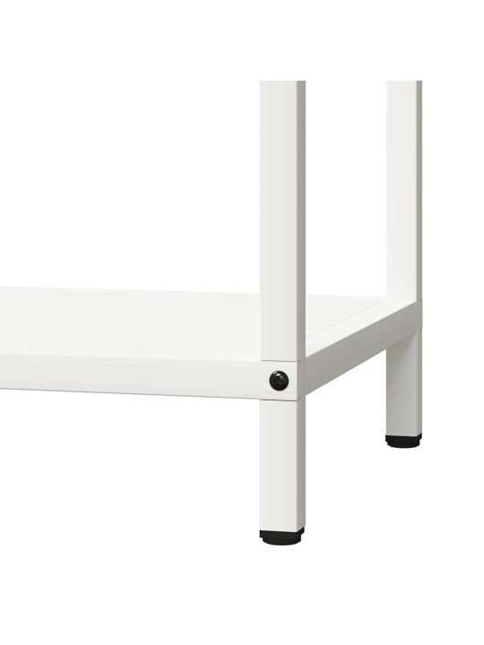 Polttopuuteline valkoinen 40x25x60 cm kylmävalssattua terästä