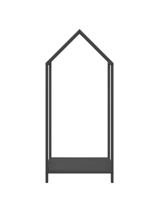 Polttopuuteline musta 40x25x90 cm kylmävalssattua terästä