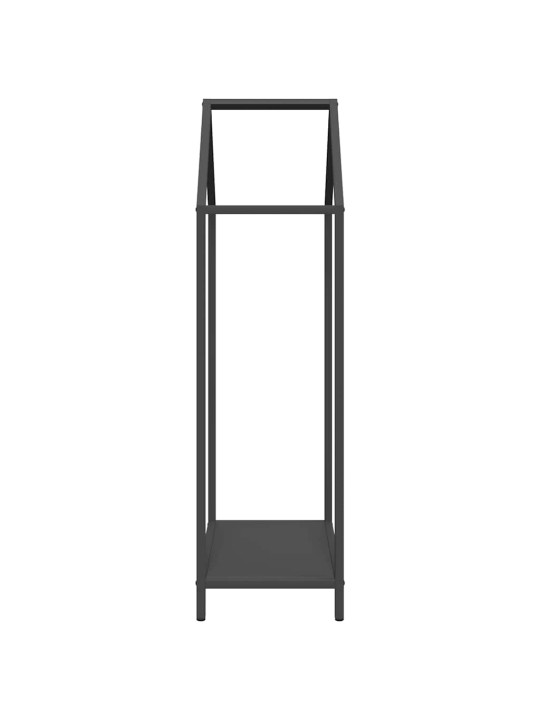 Polttopuuteline musta 40x25x90 cm kylmävalssattua terästä