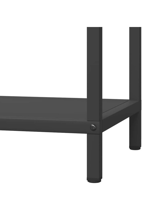 Polttopuuteline musta 40x25x90 cm kylmävalssattua terästä
