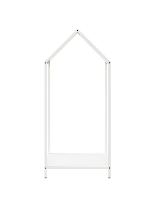 Polttopuuteline valkoinen 40x25x90 cm kylmävalssattua terästä