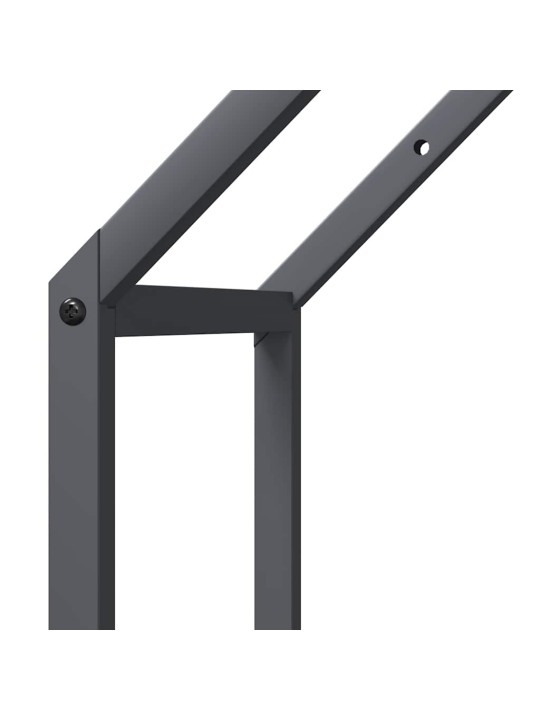 Polttopuut antrasiitti 40x25x90 cm kylmävalssattua terästä