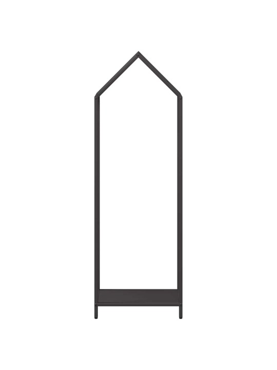 Polttopuuteline musta 40x25x120 cm kylmävalssattua terästä