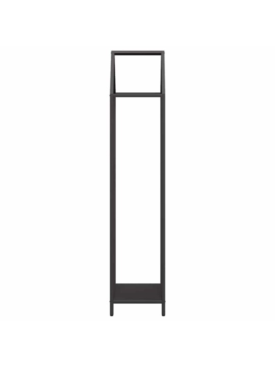 Polttopuuteline musta 40x25x120 cm kylmävalssattua terästä