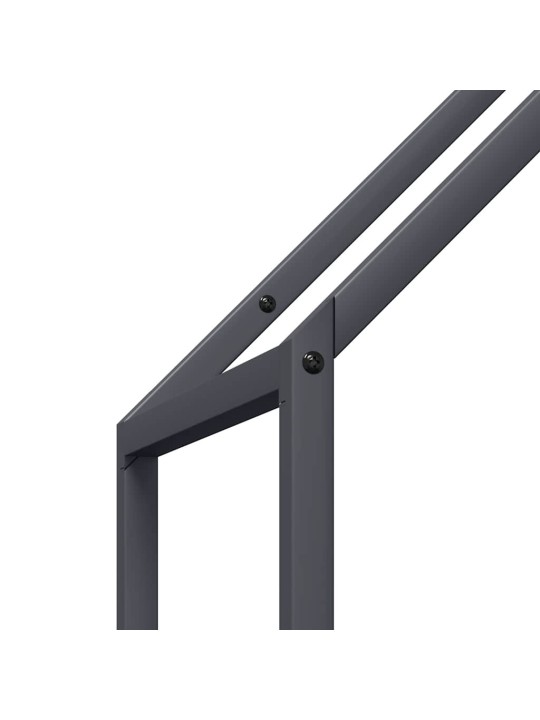 Polttopuut antrasiitti 40x25x120 cm kylmävalssattu teräs