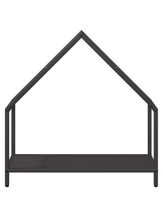 Polttopuuteline musta 60x25x60 cm kylmävalssattua terästä