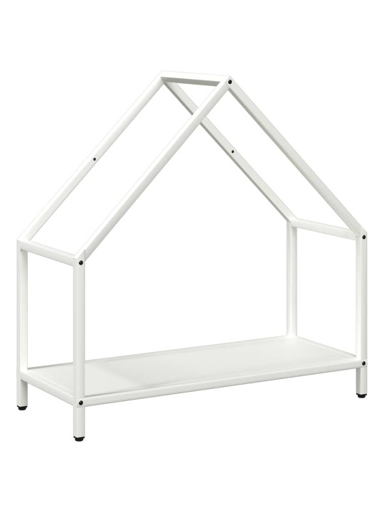 Polttopuuteline valkoinen 60x25x60 cm kylmävalssattua terästä