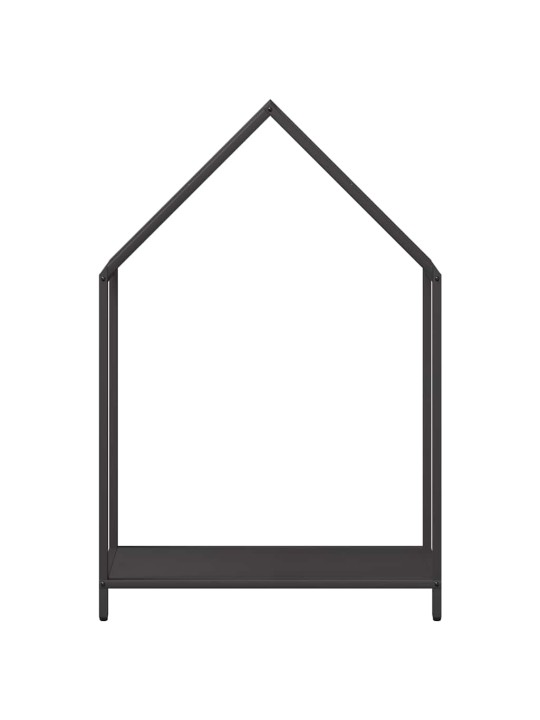 Polttopuuteline musta 60x25x90 cm kylmävalssattua terästä
