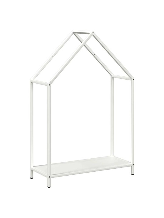 Polttopuuteline valkoinen 60x25x90 cm kylmävalssattua terästä