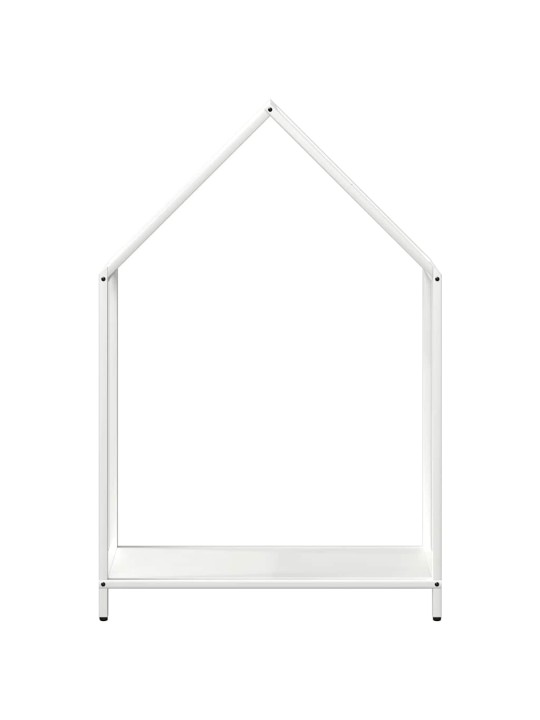 Polttopuuteline valkoinen 60x25x90 cm kylmävalssattua terästä