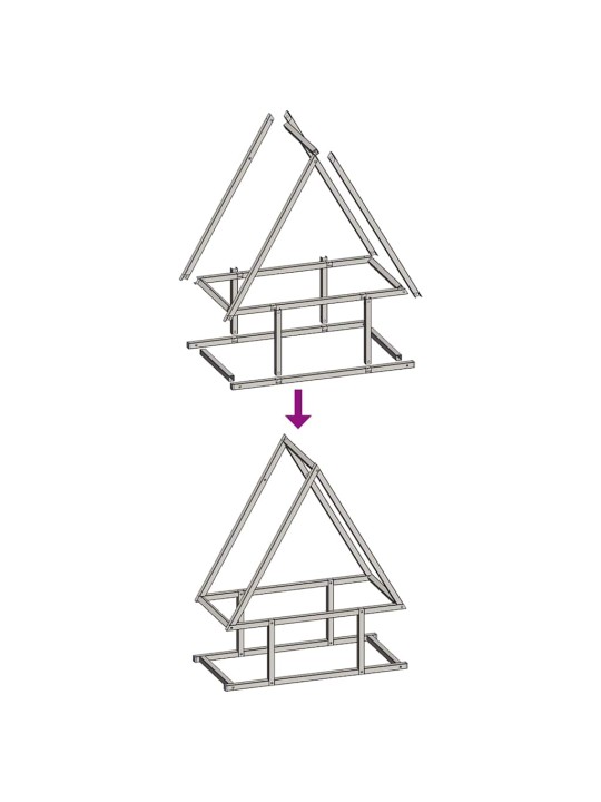 Polttopuuteline musta 50x25x60 cm kylmävalssattua terästä