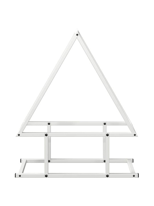 Polttopuuteline valkoinen 50x25x60 cm kylmävalssattua terästä