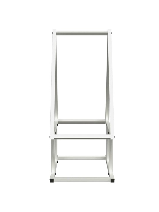 Polttopuuteline valkoinen 50x25x60 cm kylmävalssattua terästä