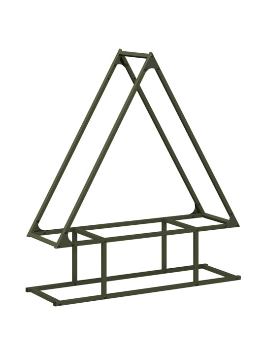 Polttopuuteline 80x25x90 cm kylmävalssattua terästä