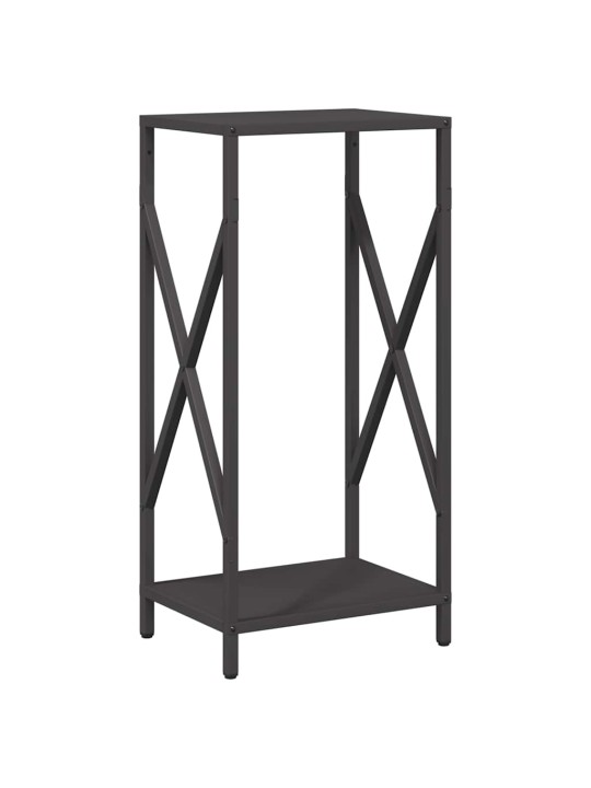 Polttopuuteline musta 34x25x70 cm kylmävalssattua terästä