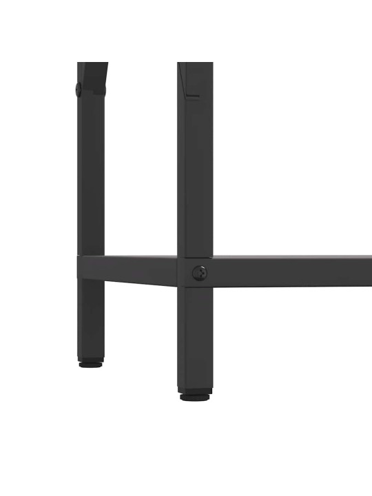 Polttopuuteline musta 34x25x70 cm kylmävalssattua terästä