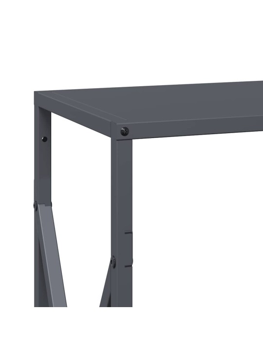 Polttopuut antrasiitti 34x25x70 cm kylmävalssattu teräs