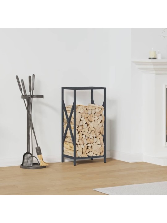 Polttopuut antrasiitti 34x25x70 cm kylmävalssattu teräs