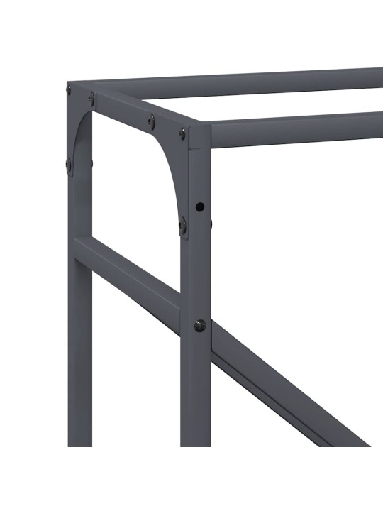 Polttopuut antrasiitti 40x25x100 cm kylmävalssattu teräs