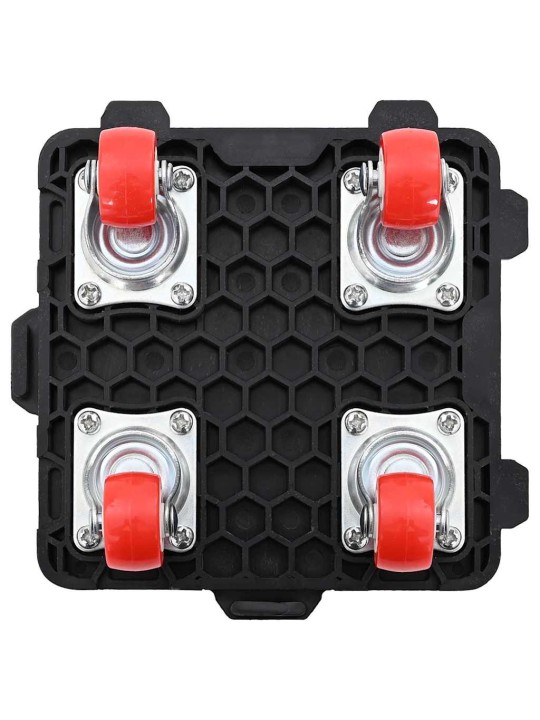 Huonekalurullat 4 kpl nostimella musta 13,5x13,5x4,2 cm 300 kg
