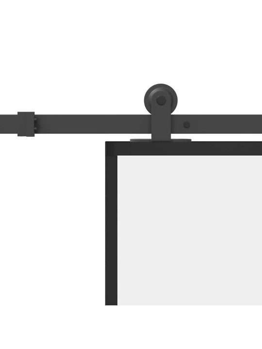 Liukuovi asennustarvikkeilla 90x205 cm ESG lasi ja alumiini