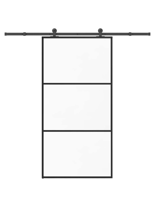 liukuovi laitteistosarjalla 102x205 cm ESG lasi ja alumiini
