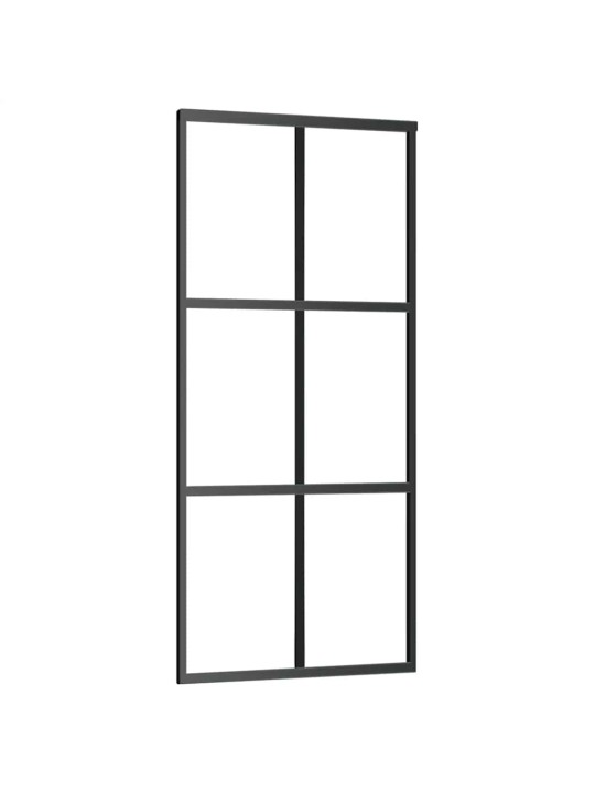 Liukuovi asennustarvikkeilla 90x205 cm ESG lasi ja alumiini