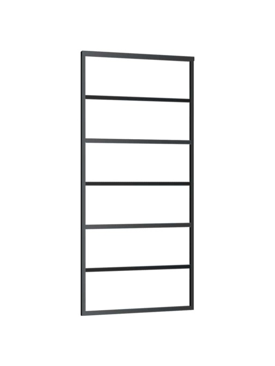 Liukuovi asennustarvikkeilla 90x205 cm ESG lasi ja alumiini