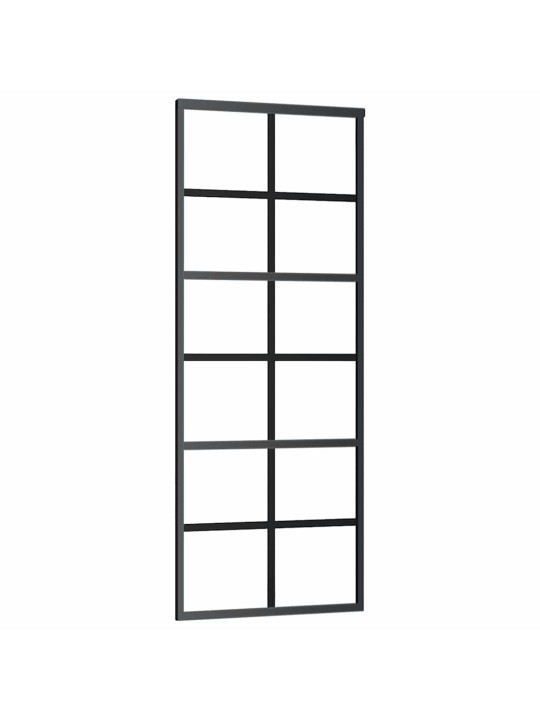 Liukuovi asennustarvikkeilla 76x205 cm ESG lasi ja alumiini