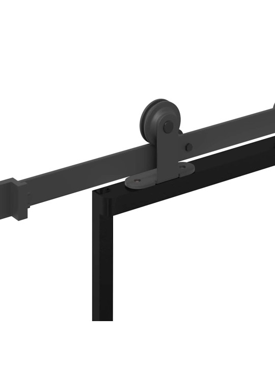 Liukuovi asennustarvikkeilla 76x205 cm ESG lasi ja alumiini