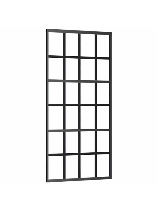 Liukuovi asennustarvikkeilla 90x205 cm ESG lasi ja alumiini