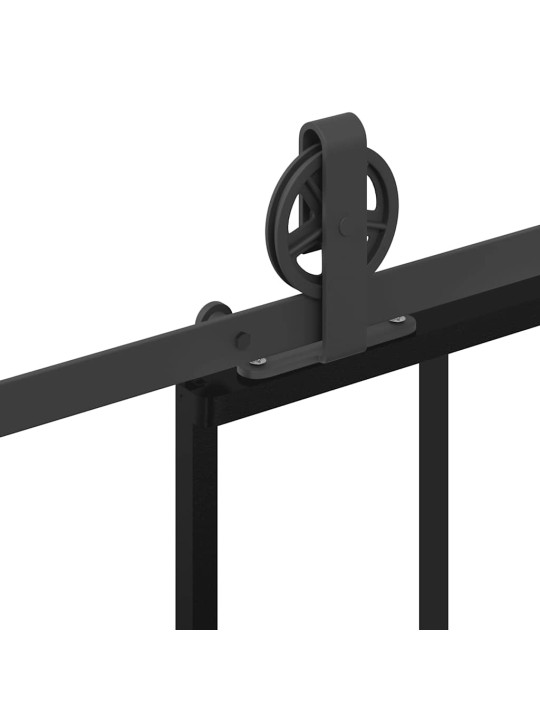 Liukuovi asennustarvikkeilla 90x205 cm ESG lasi ja alumiini