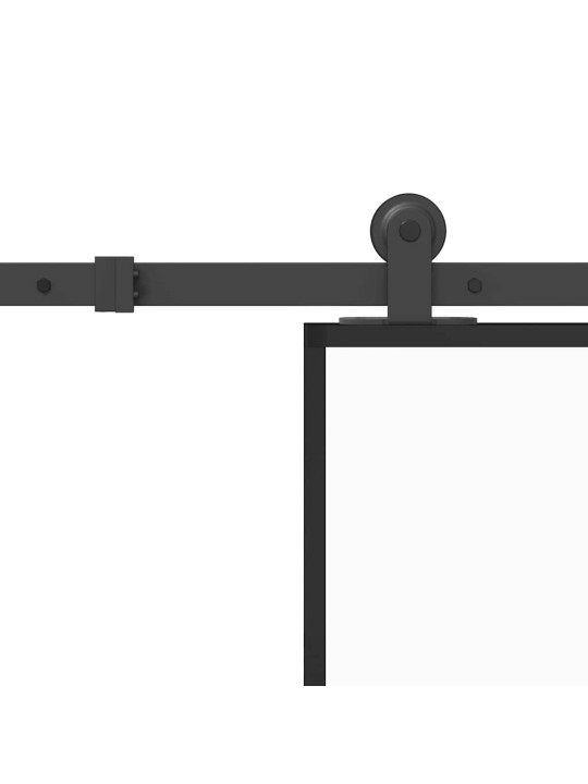 Liukuovi asennustarvikkeilla 76x205 cm ESG lasi ja alumiini