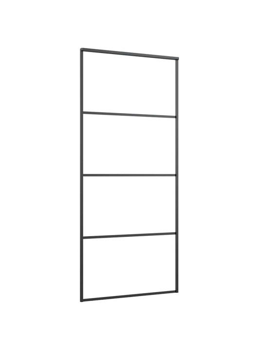 Liukuovi asennustarvikkeilla 90x205 cm ESG lasi ja alumiini