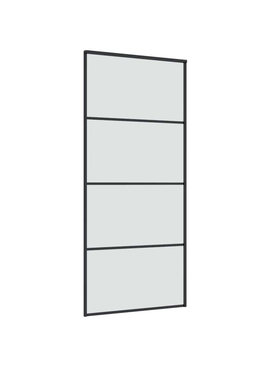 Liukuovi asennustarvikkeilla 90x205 cm ESG lasi ja alumiini