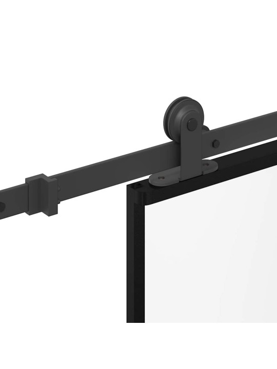 Liukuovi asennustarvikkeilla 90x205 cm ESG lasi ja alumiini