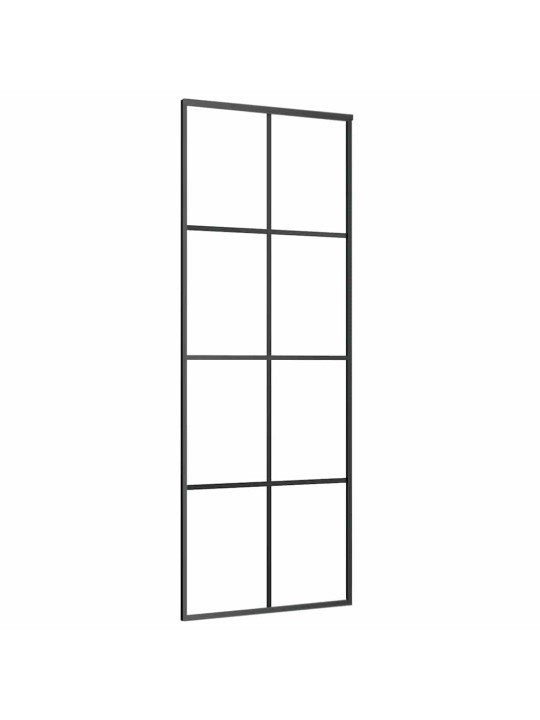 Liukuovi asennustarvikkeilla 76x205 cm ESG lasi ja alumiini