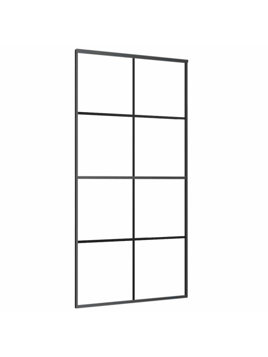 Liukuovi asennustarvikkeilla 102,5x205 cm ESG lasi ja alumiini