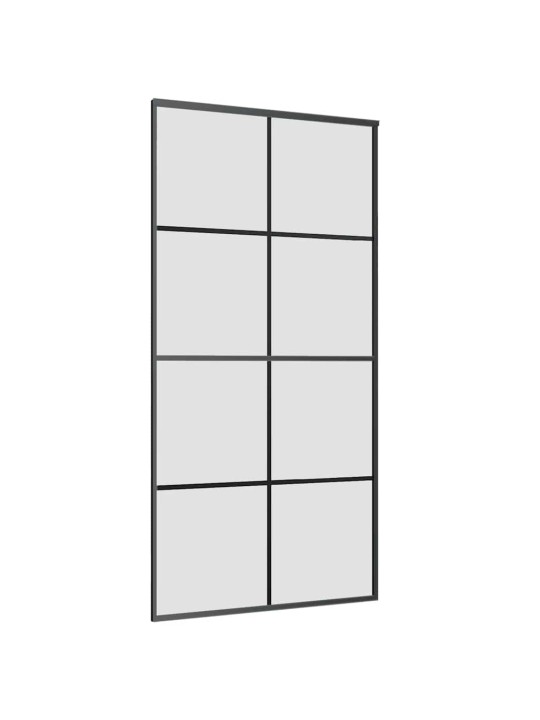 Liukuovi asennustarvikkeilla 102,5x205 cm ESG lasi ja alumiini