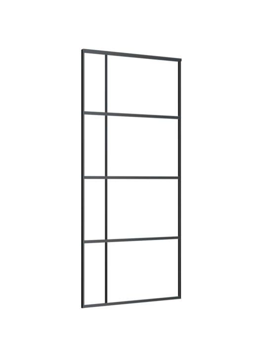 Liukuovi asennustarvikkeilla 90x205 cm ESG lasi ja alumiini