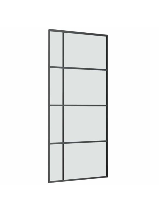 Liukuovi asennustarvikkeilla 90x205 cm ESG lasi ja alumiini